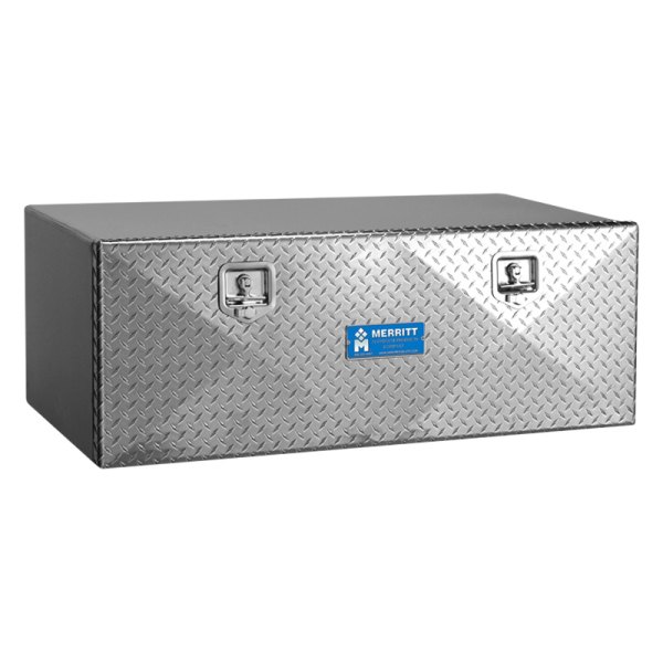 Merritt Aluminum® - Single Door Underbody Tool Box with Diamond Plate Door