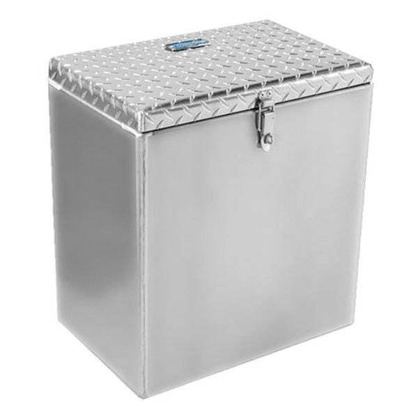 Merritt Aluminum® - Single Lid Side Fairing Box with Top Opening Diamond Plate Lid