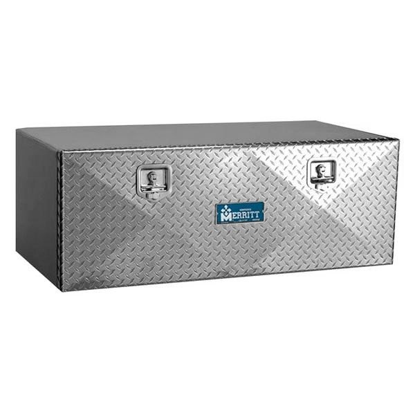 Merritt Aluminum® - Single Door Underbody Tool Box with Diamond Plate Door