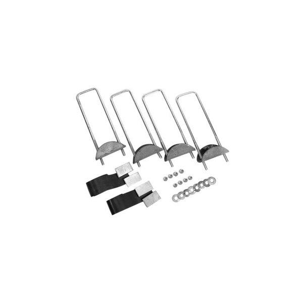 Merritt Aluminum® - 3-Point Mounting Kit (17" U-bolts) for Frame Rails 11" Deep or Less
