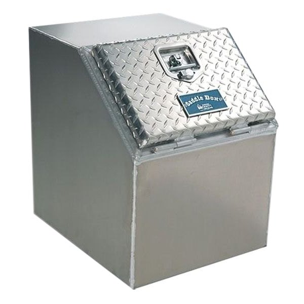 Merritt Aluminum® - Single Door Saddle Box with Smooth Door
