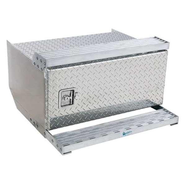 Merritt Aluminum® - Single Door Side Storage Box with Diamond Plate Door