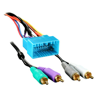 Metra® - Aftermarket Radio Wiring Harness with OEM Plug and Amplifier Integration