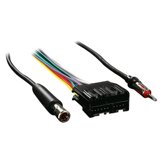 Metra® - Aftermarket Radio Wiring Harness with OEM Plug and Amplifier Bypass