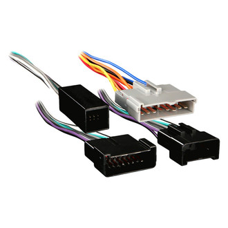 Metra® - Aftermarket Radio Wiring Harness with OEM Plug and Amplifier Bypass