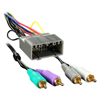 Metra® - Aftermarket Radio Wiring Harness with OEM Plug and Amplifier Integration