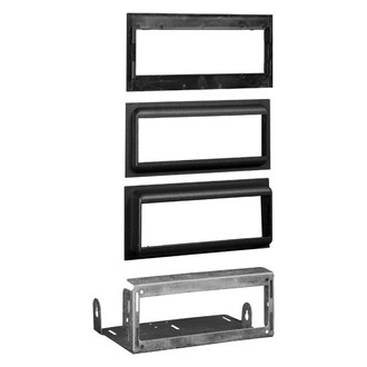 Metra® - Single DIN Black Stereo Dash Kit with 1" Extension