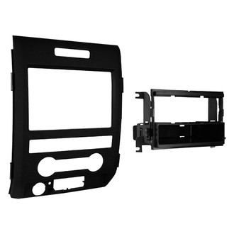 Metra® - Double DIN Matte Black Stereo Dash Kit with Optional Storage Pocket