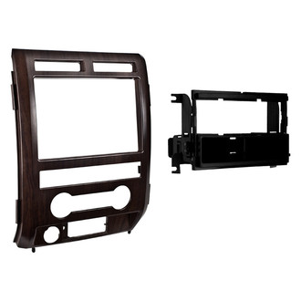Metra® - Double DIN Ash Satin Stereo Dash Kit with Optional Storage Pocket