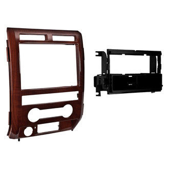 Metra® - Double DIN Milano Maple Stereo Dash Kit with Optional Storage Pocket