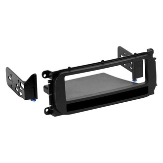 Metra® - Single DIN Black Stereo Dash Kit with Brackets