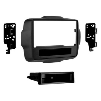 Metra® - Double DIN Black Stereo Dash Kit with Optional Storage Pocket