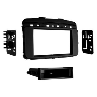 Metra® - Double DIN Black Stereo Dash Kit with Optional Storage Pocket