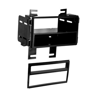 Metra® - Double DIN Black Stereo Dash Kit with Radio Housing and Optional Storage Pocket
