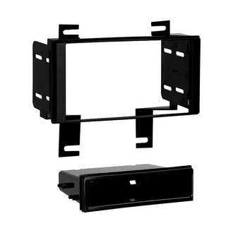 Metra® - Double DIN Black Stereo Dash Kit with Optional Storage Pocket