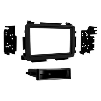 Metra® - Double DIN Matte Black Stereo Dash Kit with Optional Storage Pocket