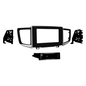 Metra® - Double DIN Matte Black Stereo Dash Kit with Optional Storage Pocket