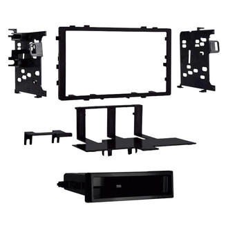 Metra® - Double DIN Black Stereo Dash Kit with Optional Storage Pocket