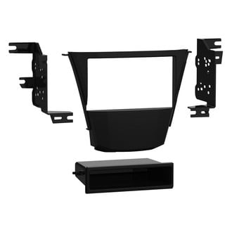 Metra® - Double DIN Matte Black Stereo Dash Kit with Optional Storage Pocket