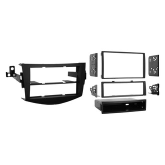 Metra® - Double DIN Matte Black Stereo Dash Kit with Optional Storage Pocket