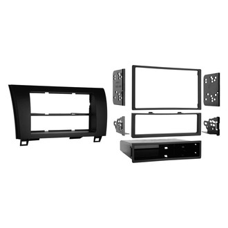 Metra® - Double DIN Matte Black Stereo Dash Kit with Optional Storage Pocket