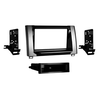 Metra® - Double DIN Black Stereo Dash Kit with Optional Storage Pocket