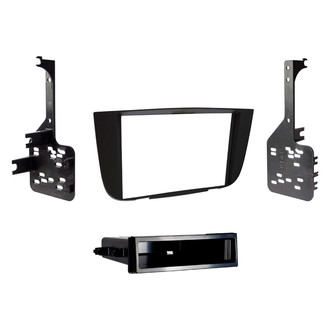 Metra® - Double DIN Matte Black Stereo Dash Kit with Optional Storage Pocket