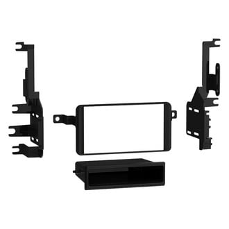Metra® - Double DIN Black Stereo Dash Kit with Optional Storage Pocket