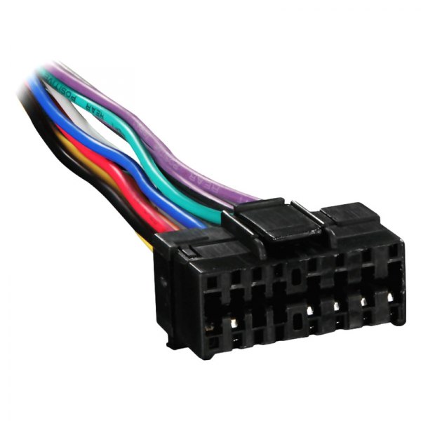 Metra® - 16-pin Wiring Harness with Aftermarket Stereo Plugs for JVC