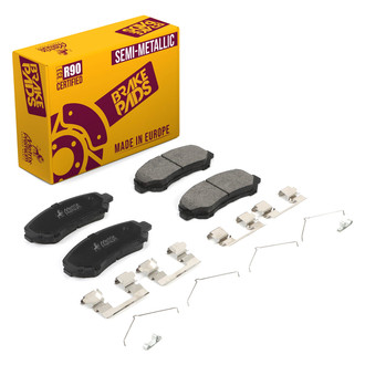 Metrix Premium Chassis Parts® - Semi-Metallic Front Disc Brake Pads