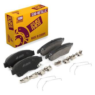 Metrix Premium Chassis Parts® - Semi-Metallic Front Disc Brake Pads