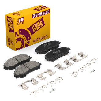 Metrix Premium Chassis Parts® - Semi-Metallic Front Disc Brake Pads