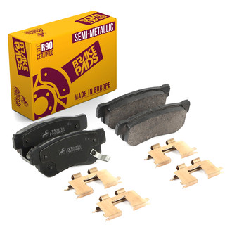 Metrix Premium Chassis Parts® - Semi-Metallic Rear Disc Brake Pads