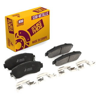 Metrix Premium Chassis Parts® - Semi-Metallic Front Disc Brake Pads
