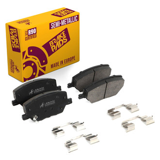 Metrix Premium Chassis Parts® - Semi-Metallic Front Disc Brake Pads