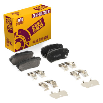 Metrix Premium Chassis Parts® - Semi-Metallic Rear Disc Brake Pads