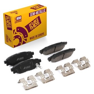 Metrix Premium Chassis Parts® - Semi-Metallic Rear Disc Brake Pads