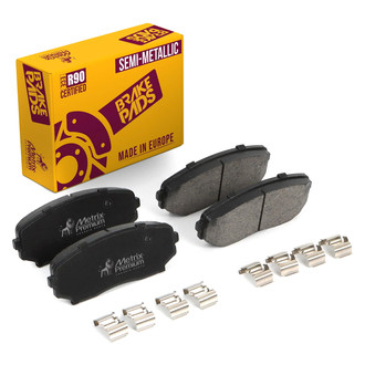 Metrix Premium Chassis Parts® - Semi-Metallic Front Disc Brake Pads
