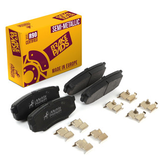Metrix Premium Chassis Parts® - Semi-Metallic Rear Disc Brake Pads