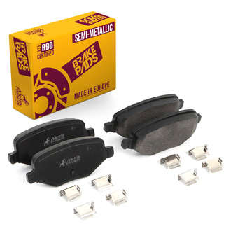 Metrix Premium Chassis Parts® - Semi-Metallic Rear Disc Brake Pads