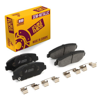 Metrix Premium Chassis Parts® - Semi-Metallic Front Disc Brake Pads