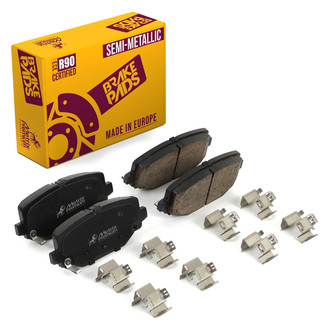 Metrix Premium Chassis Parts® - Semi-Metallic Rear Disc Brake Pads