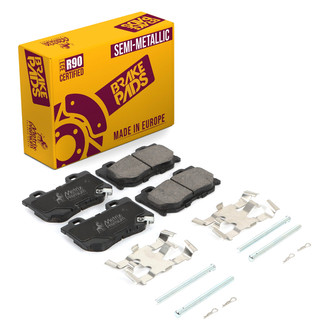 Metrix Premium Chassis Parts® - Semi-Metallic Rear Disc Brake Pads