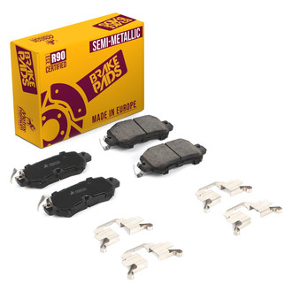 Metrix Premium Chassis Parts® - Semi-Metallic Rear Disc Brake Pads