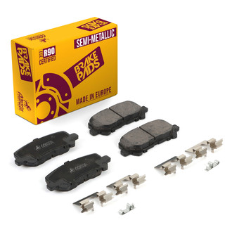 Metrix Premium Chassis Parts® - Semi-Metallic Rear Disc Brake Pads
