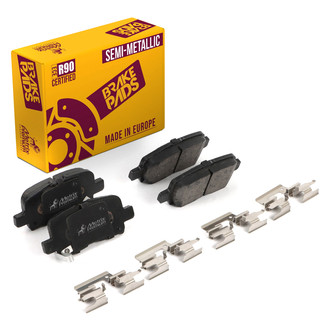 Metrix Premium Chassis Parts® - Semi-Metallic Rear Disc Brake Pads