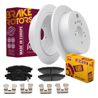 Metrix Premium Chassis Parts® - 1-Piece Plain Rear Brake Kit