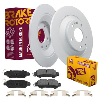 Metrix Premium Chassis Parts® - 1-Piece Plain Rear Brake Kit