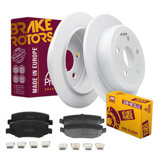 Metrix Premium Chassis Parts® - 1-Piece Plain Rear Brake Kit