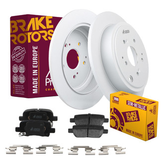 Metrix Premium Chassis Parts® - 1-Piece Plain Rear Brake Kit